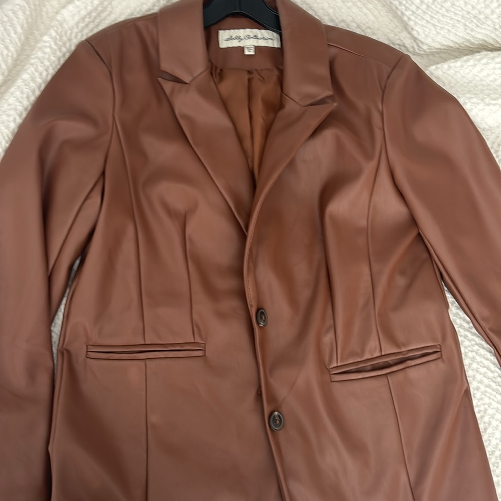 Sebby Toffee Vegan Leather jacket